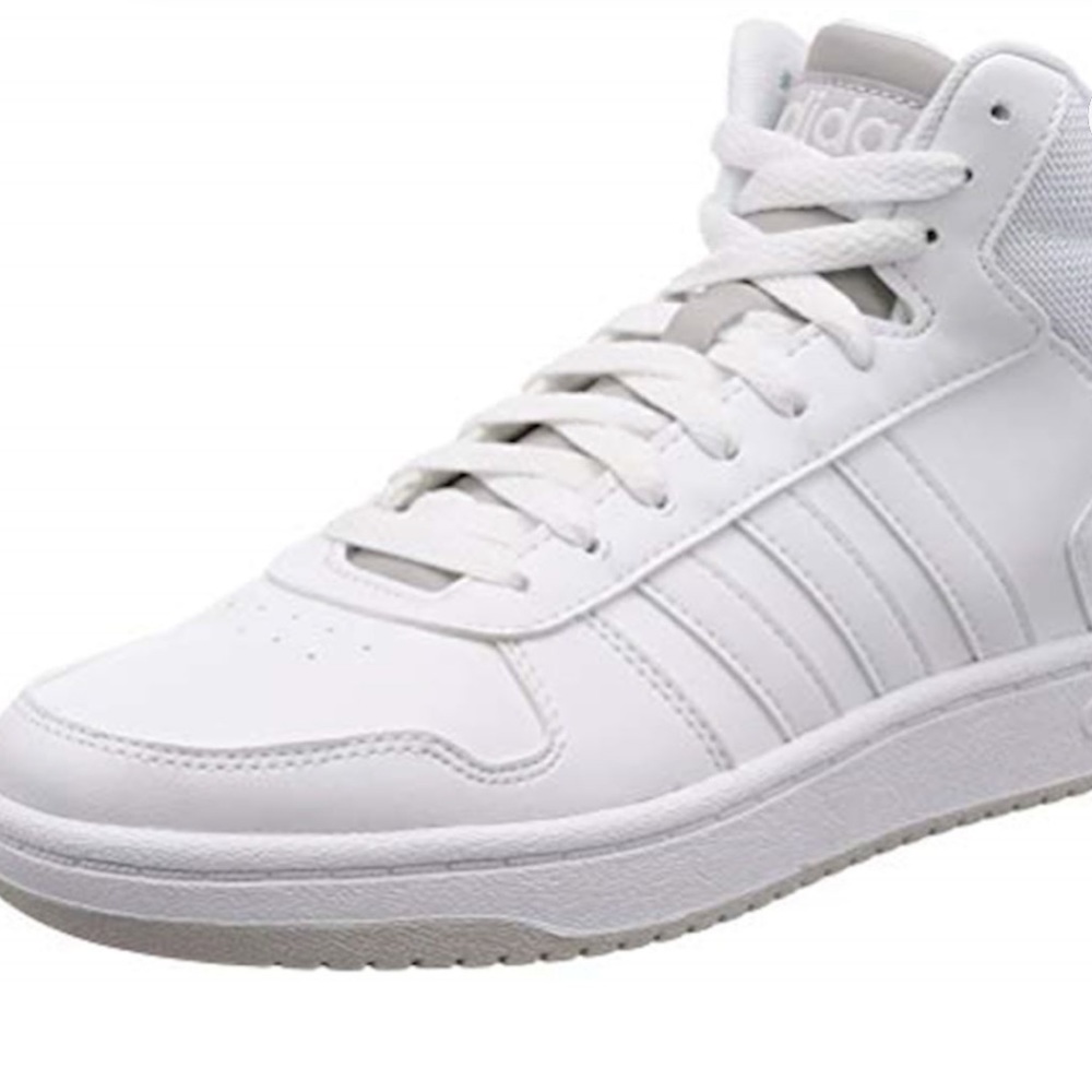Adidas Hoops Mid Leather Mens Trainers - White Mens Size‎ 13 Excellent Condition